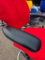 Humanscale Freedom Draughtsman Chair Tall Ergonomic Drafting Stool - Red - Image 5