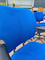 Humanscale Freedom Draughtsman Chair Tall Ergonomic Drafting Stool - Royal Blue - Image 3