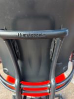 Humanscale Freedom Draughtsman Chair High Ergonomic Tall Office Seat - Orange - Image 9