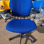 Humanscale Freedom Draughtsman Chair High Ergonomic Tall Office Seat - Navy Blue
