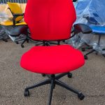 Humanscale Freedom Draughtsman Chair High Ergonomic Tall Office Seat - Red
