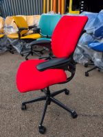 Humanscale Freedom Draughtsman Chair High Ergonomic Tall Office Seat - Red - Image 8