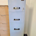 4 Drawer Office Filing Cabinet Lockable Fireproof - A4 Foolscap Compatible