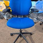 Humanscale Freedom Draughtsman Chair High Ergonomic Tall Office Seat -Royal Blue
