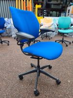 Humanscale Freedom Draughtsman Chair High Ergonomic Tall Office Seat -Royal Blue - Image 2