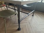 Large Industrial Meeting Table Reclaimed Oak Steel Frame 8–10 Seater - 280cm - Image 7