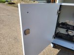 Server Rack IT Cabinet Network Enclosure Metal Frame In Wheels - White - Image 10