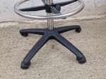 Used Draughtsman Chair High Back Ergonomic Swivel With Adjustable Foot Ring-Blue - Image 11