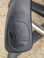 Used Draughtsman Chair High Back Ergonomic Swivel With Adjustable Foot Ring-Blue - Image 16