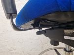 Used Draughtsman Chair High Back Ergonomic Swivel With Adjustable Foot Ring-Blue - Image 19