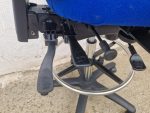 Used Draughtsman Chair High Back Ergonomic Swivel With Adjustable Foot Ring-Blue - Image 22