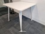 Used Verco Office Desk on Wheels – DNA White Laminate Workstation