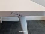 Used Verco Office Desk on Wheels – DNA White Laminate Workstation - Image 8