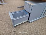 Used Beech Office Desk 120cm w/ Lockable Mobile Pedestal & Drawers - Image 6