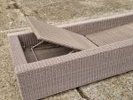 Manutti Aspen Outdoor Sun Lounger – Old Grey Wicker w/ Cushions Used Recliner - Image 6