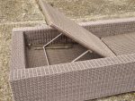Manutti Aspen Outdoor Sun Lounger – Old Grey Wicker w/ Cushions Used Recliner - Image 7