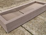 Manutti Aspen Outdoor Sun Lounger – Old Grey Wicker w/ Cushions Used Recliner - Image 9