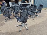 Used High Back Mesh Office Chair With Adjustable Headrest Ergonomic Task Seating - Image 24