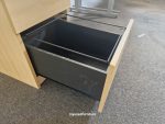 Left-Hand Office Wave Desk With Matching Extending Lockable Cabinet –  120cm - Image 17