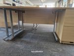Right-Hand Office Wave Desk With Matching Extending Lockable Cabinet –  120cm - Image 8