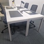 Used White Office Desk With Drawers 1200mm – Rectangular Computer Workstation 🚚