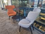 HENDRIX Lounge Reception Chair Upholstered Modern Armchair + FREE Coffee Table