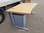 Right-Hand Office Wave Wooden Desk – 120cm with Mobile Lockable Pedestal Cabinet - Image 7