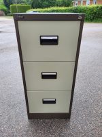 3 Drawer Office Filing Cabinet Steel Mobile Lockable  - Foolscap Compatible - Image 2