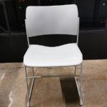 Howe White Plastic Chair 40/4 Modern Design for Home or Office - UK Delivery