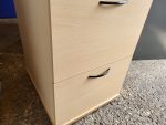 4 Drawer Office Filing Cabinet Maple Wood Lockable - Foolscap Compatible - Image 5