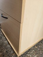 4 Drawer Office Filing Cabinet Maple Wood Lockable - Foolscap Compatible - Image 7