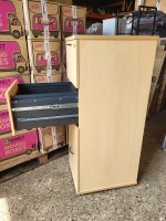 4 Drawer Office Filing Cabinet Maple Wood Lockable - Foolscap Compatible - Image 9