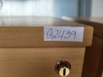 4 Drawer Office Filing Cabinet Maple Wood Lockable - Foolscap Compatible - Image 17