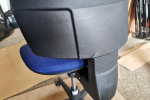 Used Draughtsman Chair High Ergonomic Back w/ Adjustable Foot Ring - Blue - Image 5