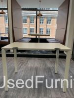 Haworth Used Office Ergonomic Desk Height Adjustable White Workstation - 100cm - Image 8