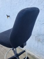 Draughtsman Chair Height Adjustable Office High Stool with Foot Ring - Black - Image 3