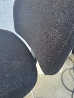 Draughtsman Chair Height Adjustable Office High Stool with Foot Ring - Black - Image 4