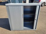 Storage Tambour Cupboard – Sliding Door Lockable Office Cabinet with Shelves