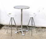 BD Barcelona Jamaica Aluminium Bar Stools + 60cm Paris High Table By Jorge Pensi