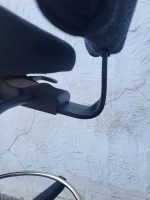 Draughtsman Chair Height Adjustable Office High Stool with Foot Ring - Black - Image 7