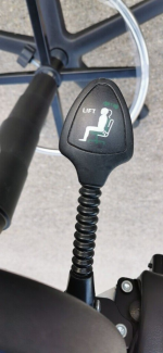 Used Draughtsman Ergonomic Chair High Back With Foot Ring and Castors - Blue - Image 18