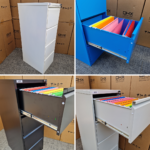 4 Drawer Filing Cabinet Steel Lockable A4/Foolscap - 7 Years Warranty