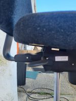 Draughtsman Chair Height Adjustable Office High Stool with Foot Ring - Black - Image 10