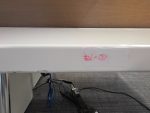 Used Double 2 Person White Bench Desk Back-to-Back Workstation, Cable Management - Image 11