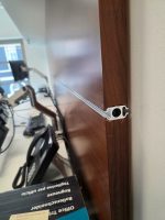 Used Double 2 Person White Bench Desk Back-to-Back Workstation, Cable Management - Image 15