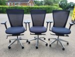 Used Bestuhl J1 Mesh Task Chair – Chrome Base, Height-Adjustable Arms, Lumbar