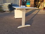 Used White Rectangualr Office Desk – With Mobile Pedestal Cabinet - Image 2
