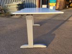Used White Rectangualr Office Desk – With Mobile Pedestal Cabinet - Image 10