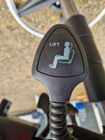 Draughtsman Office Blue Chair Height Adjustable High Stool with Foot Ring - Image 5