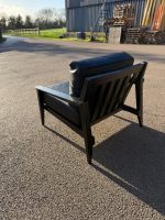 Case Stanley Armchair by Matthew Hilton - Reception Office Black Leather Chair - Image 4